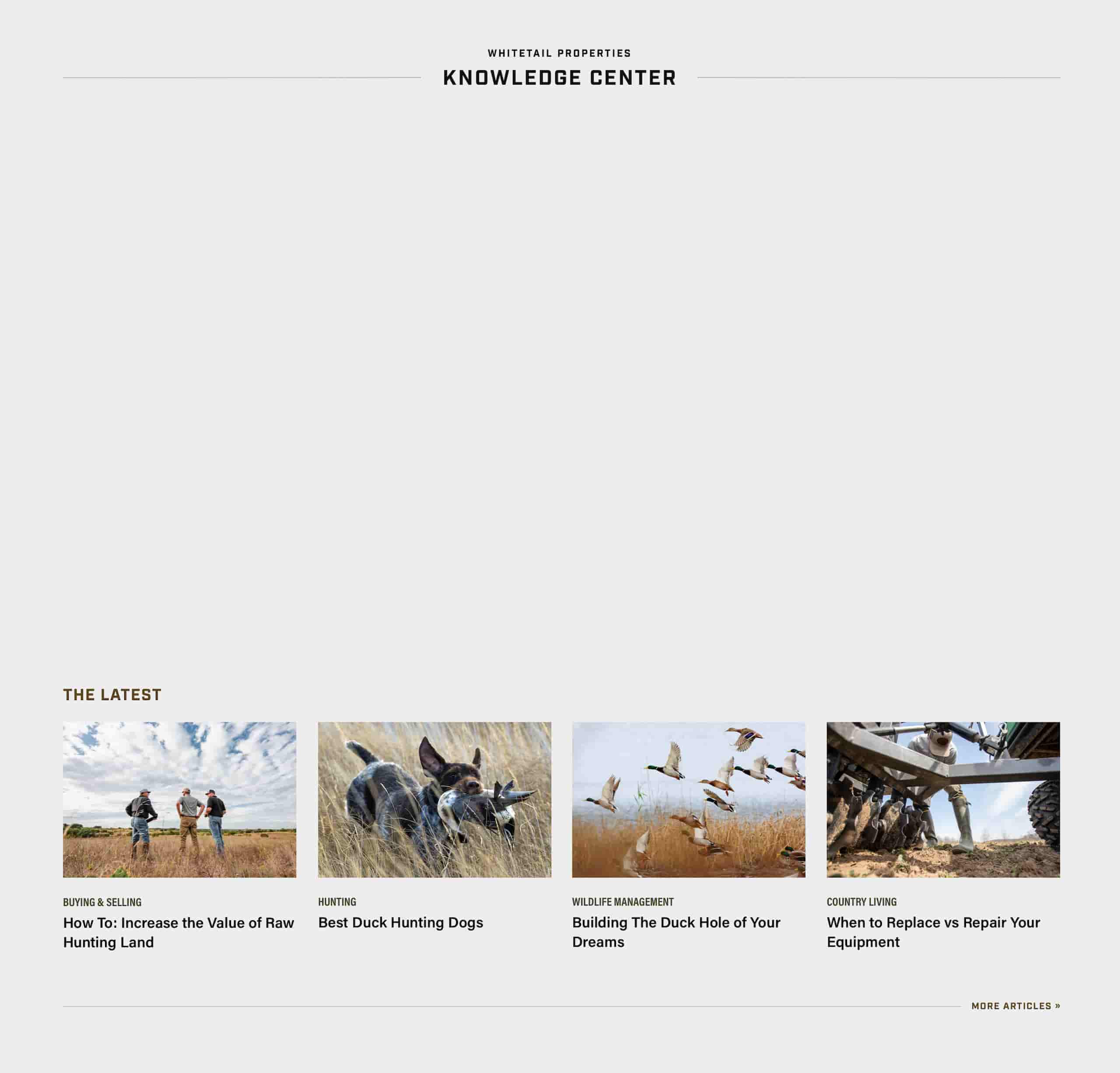 Whitetail Desktop Homepage - Knowledge Center Background