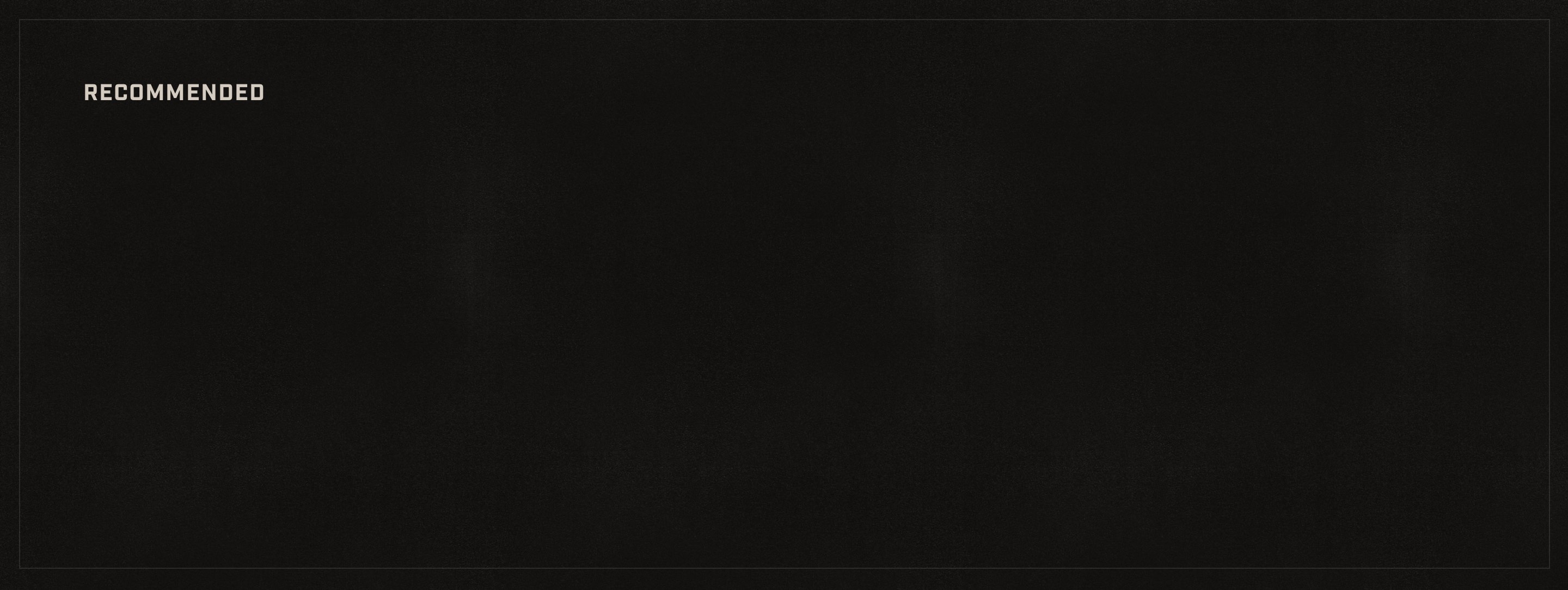 Whitetail Desktop Homepage - Recs