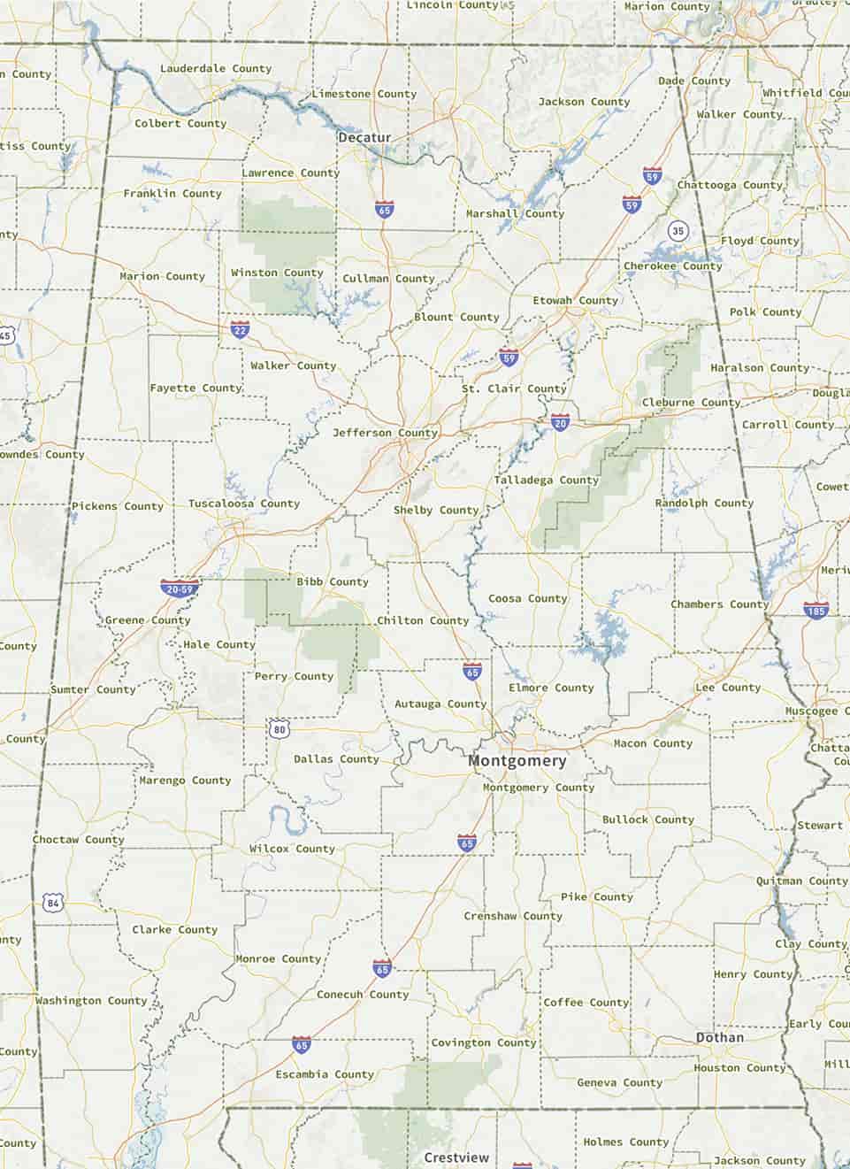 Whitetail Map Mobile - County-view