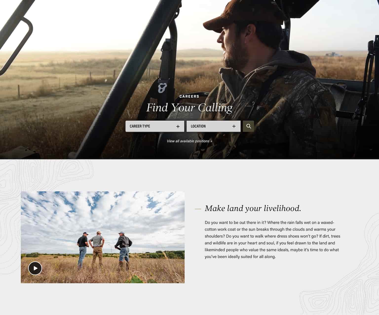 WP Pages - Careers Page Section 1