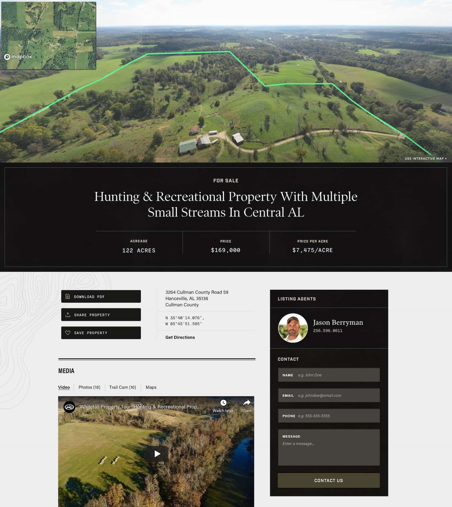 WP Pages - Property Page Section 1