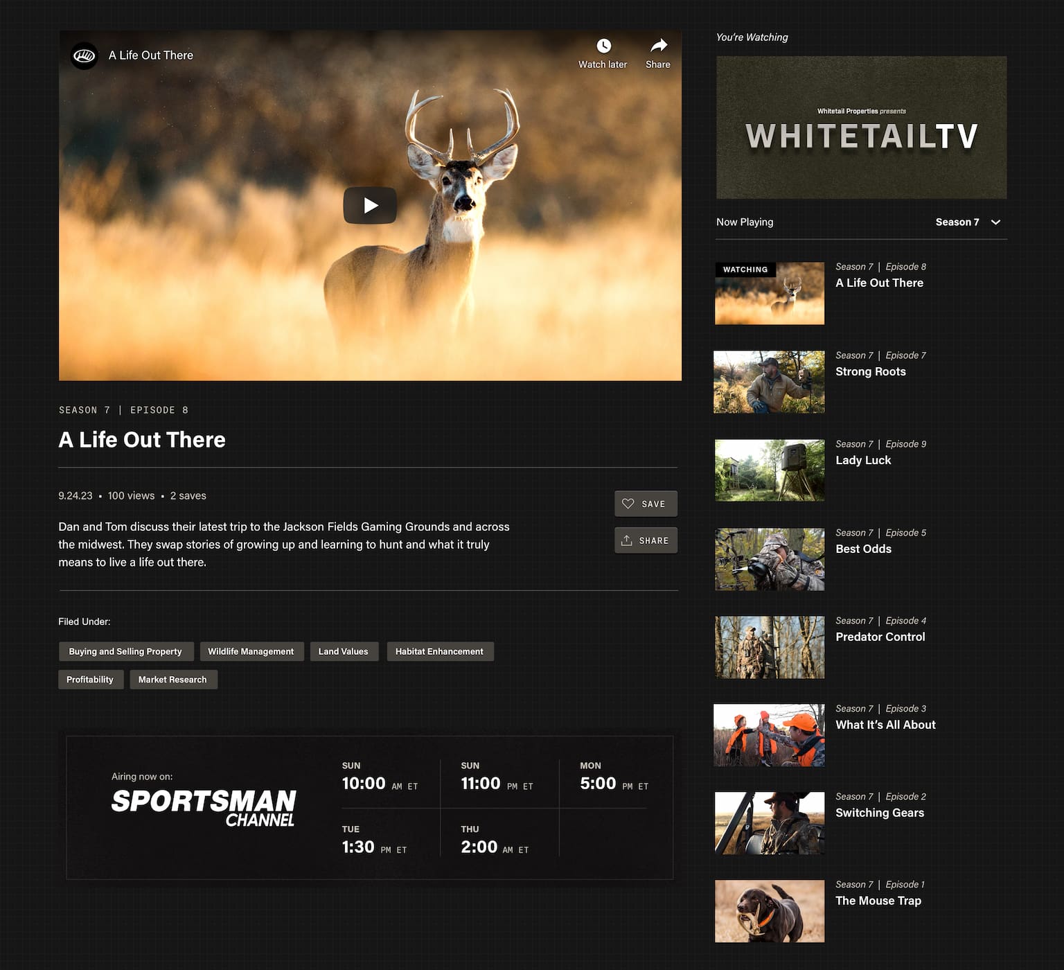 WP Pages - TV Shows Episode